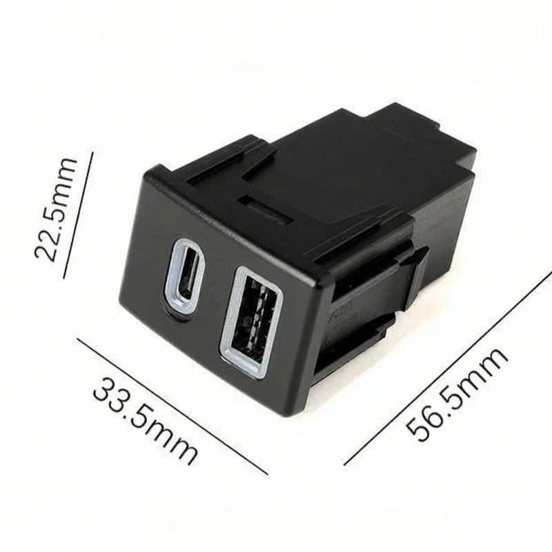 12V/24V For Isuzu Suzuto 18-22 D-MAX old model Car Charger Dual USB TYPE-C PD Interface Socket Phone Charge Adapt Cable Tuck's Performance