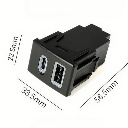 12V/24V For Isuzu Suzuto 18-22 D-MAX old model Car Charger Dual USB TYPE-C PD Interface Socket Phone Charge Adapt Cable Tuck's Performance