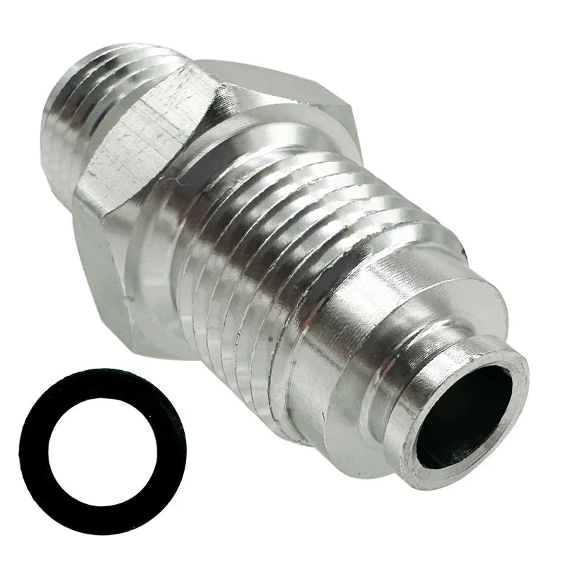 6AN Power Steering Fitting 16MM 1.5 and 18MM 1.5  Adapter Fitting With O-Ring For Hydro Boost Pump Rack Fuel Tank Turbocharger Tuck's Performance
