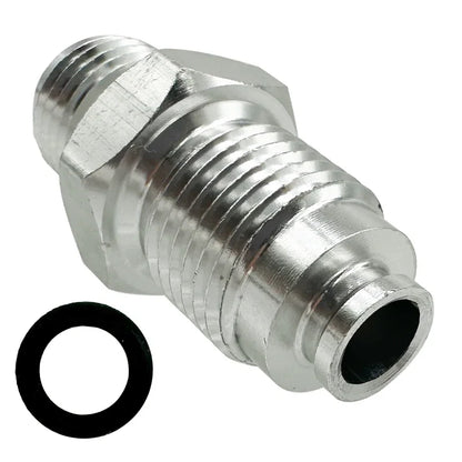 6AN Power Steering Fitting 16MM 1.5 and 18MM 1.5  Adapter Fitting With O-Ring For Hydro Boost Pump Rack Fuel Tank Turbocharger Tuck's Performance