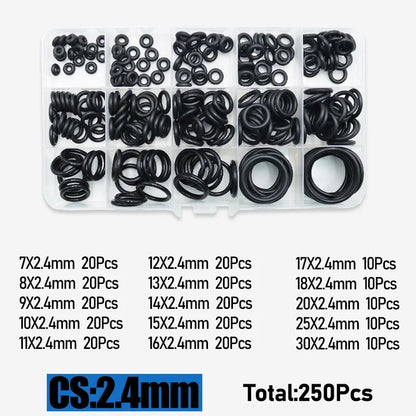 O Ring CS 1.0 1.5 to 4.0mm Sealing Washer Nitrile Rubber O-ring Faucet Plumbing Gaskets Oil Resistant High Temperature Oring Kit Tuck's Performance