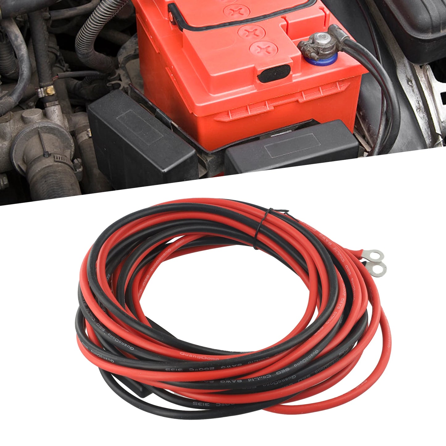 50A 12V Quick Connect Battery Cable Wiring Kit image 12