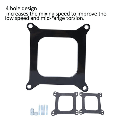 1/2 inch Phenolic Carburetor Spacer Open Center Style Replacement For Holley 4150/4160 Square Bore Carb Tuck's Performance