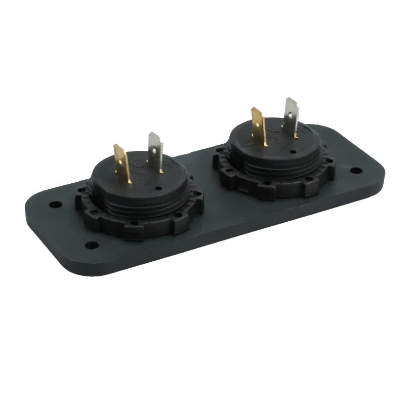 Waterproof 12V/24V Dual LED Digital Voltmeter Panel image 4