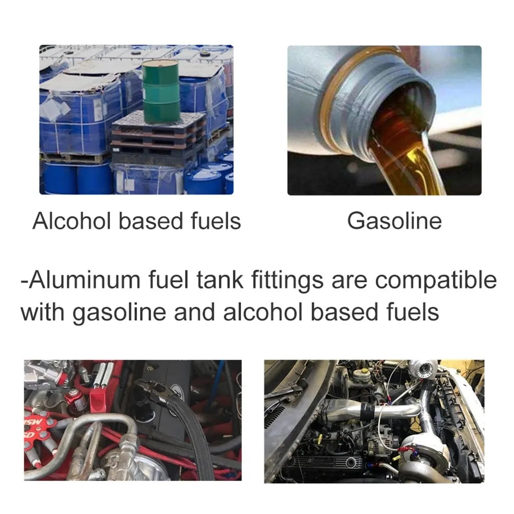 AN Fuel Cell / Tank Bulkhead Fitting with Nut & Washer | AN6 to AN12 Tucks Performance