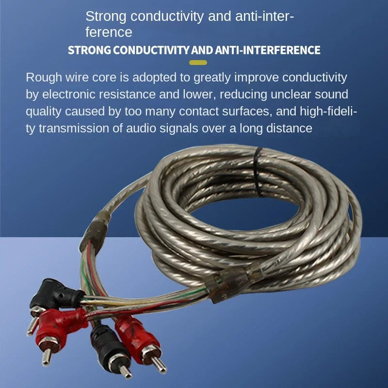 5m RCA Car Audio Signal Cable - product image 3