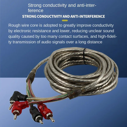 5m RCA Car Audio Signal Cable - product image 3