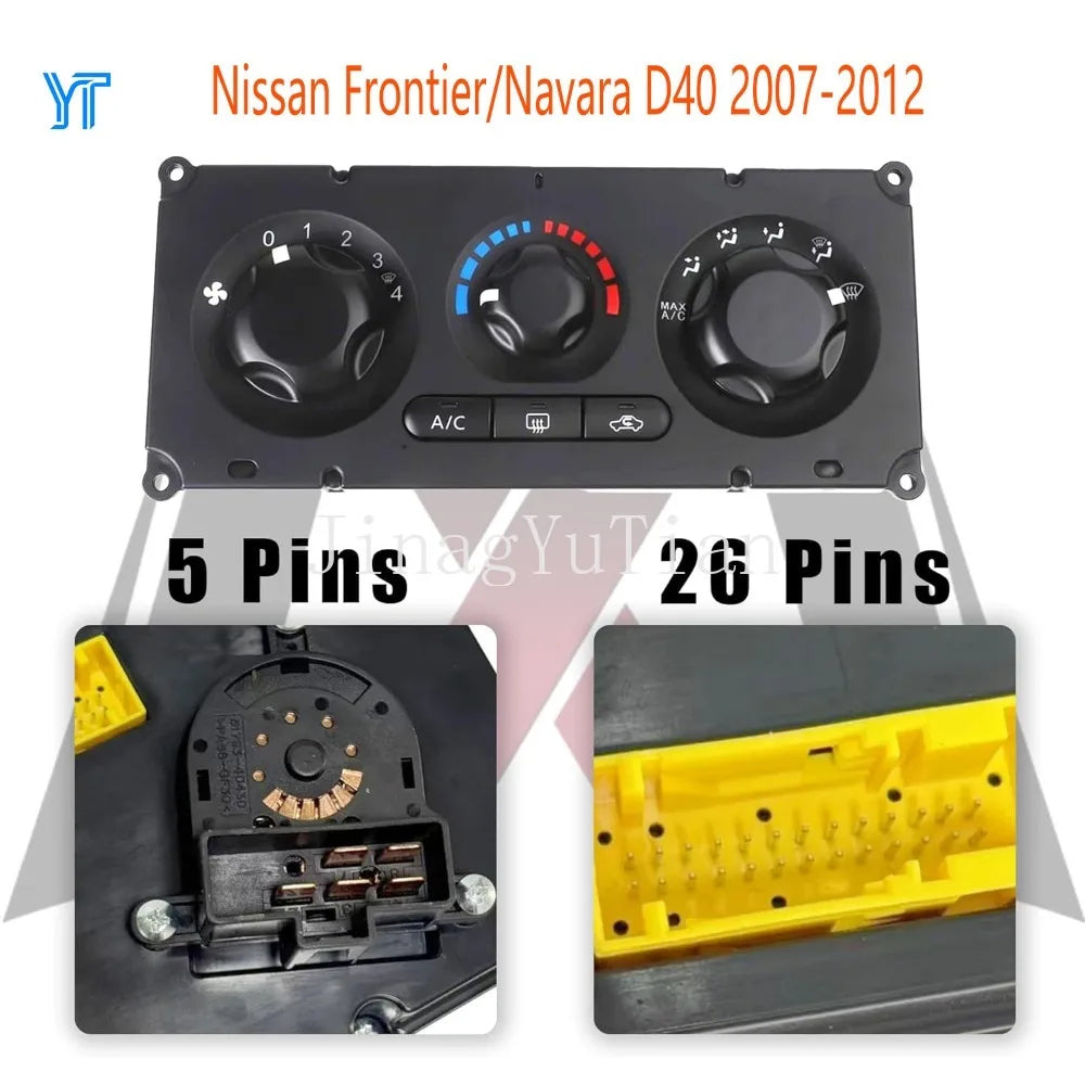 A/C Heater Climate Control Air Conditioner Switch for Nissan Frontier/Navara D40 2007 2018 2019 2010 2011 2012 Car Accessories Tuck's Performance