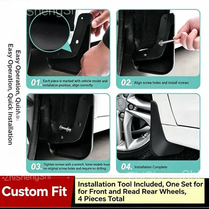For Nissan Patrol Y61 2003-2011 Mud Flaps Heavy Duty Splash Guards Set of 4 Rugged Mudguards for Off-Road 4x4 SUV Tuck's Performance