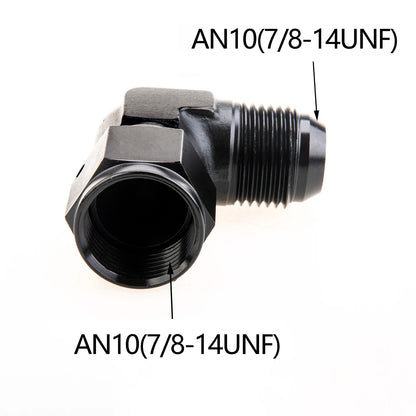 1Pc Aluminum AN6 AN8 AN10 Male To AN Female 90 Degree Swivel Coupler Union Apapters Fitting Fuel Oil Transformation Fittings Tuck's Performance