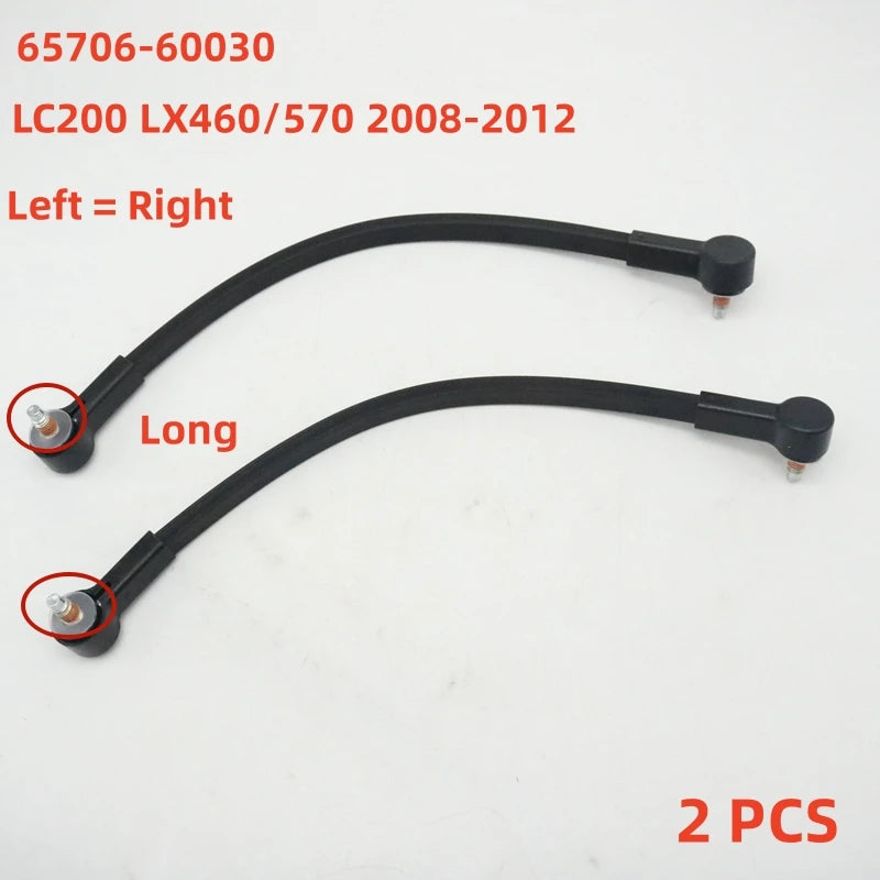 Short and long head tailgate strap comparison