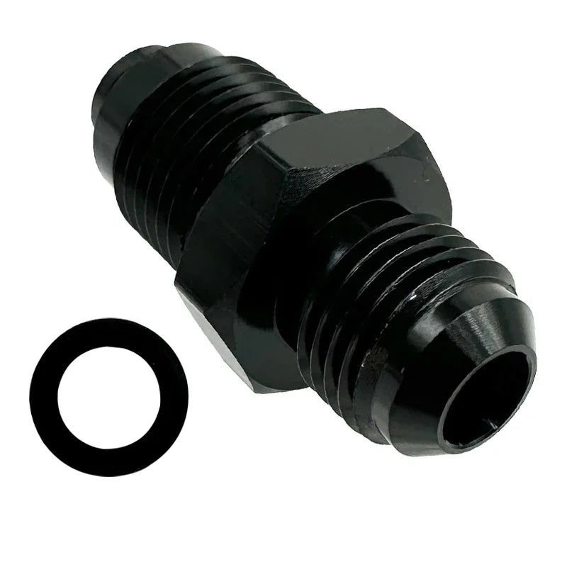 6AN Power Steering Fitting 16MM 1.5 and 18MM 1.5  Adapter Fitting With O-Ring For Hydro Boost Pump Rack Fuel Tank Turbocharger Tuck's Performance
