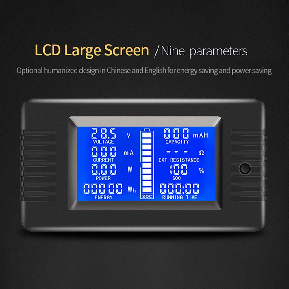 Digital Battery Capacity Tester with 100A-300A Shunt image 3
