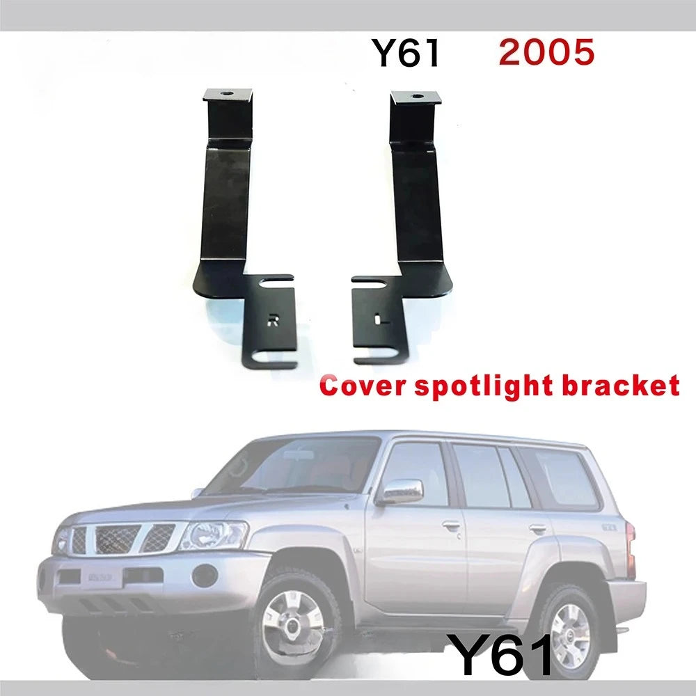 Nissan Patrol GU bonnet spotlight mounting base