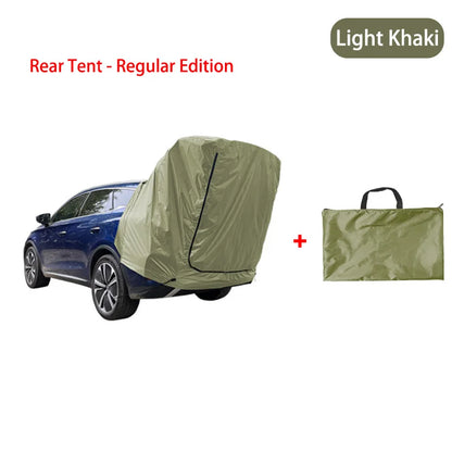 Outdoor Car Rear Tent Camping Picnic Car Rear Tent with Canopy Car Rear Extension Tent Sunshine-Proof Rain-Proof Car Rear Tent Tuck's Performance