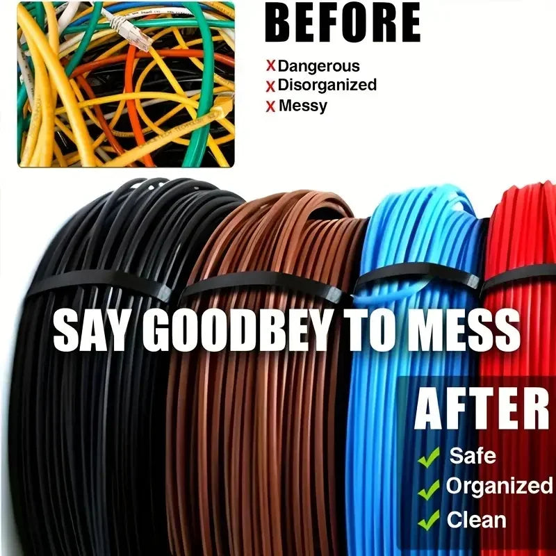 Cable Ties 500 Pack - Black Nylon, 100mm to 300mm Tuck's Performance