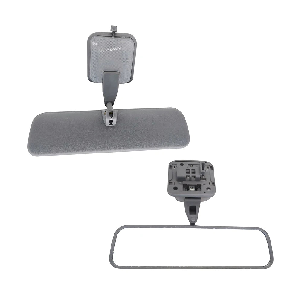 Interior rear view mirror front and back views