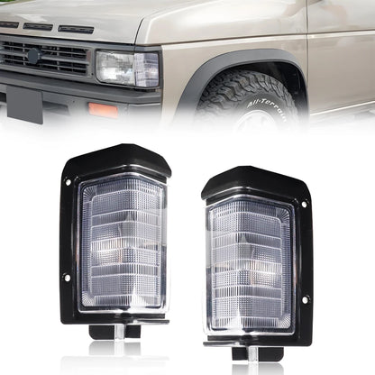 2Pcs Front Corner Light Side Marker Light Turn Signal Light Cover For 1988 1989 Nissan D21 1988-1995 Nissan Pathfinder No Bulb Tuck's Performance
