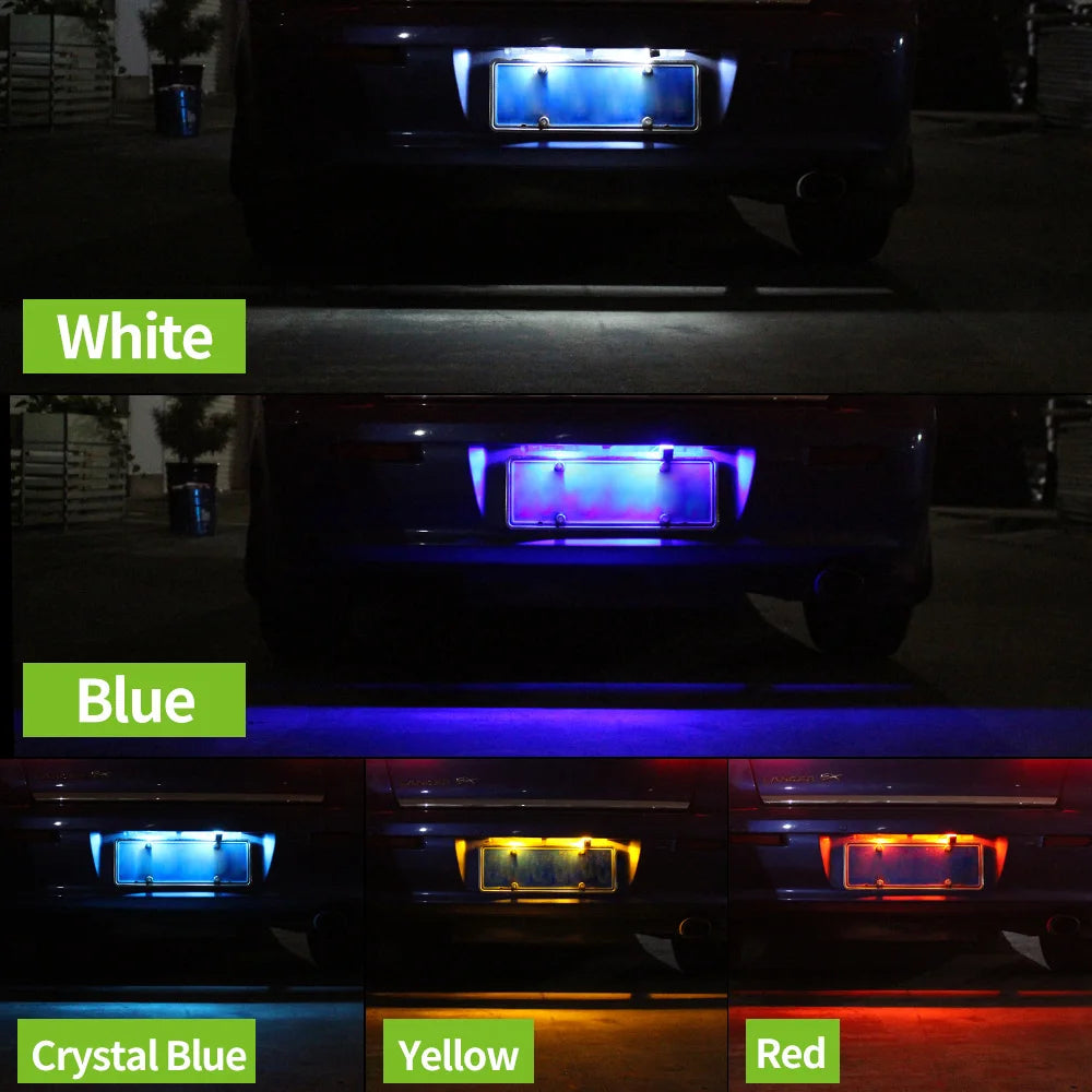 2pcs For Mitsubishi L200 LED License Plate Light 2015 2016 2017 Accessories Tuck's Performance