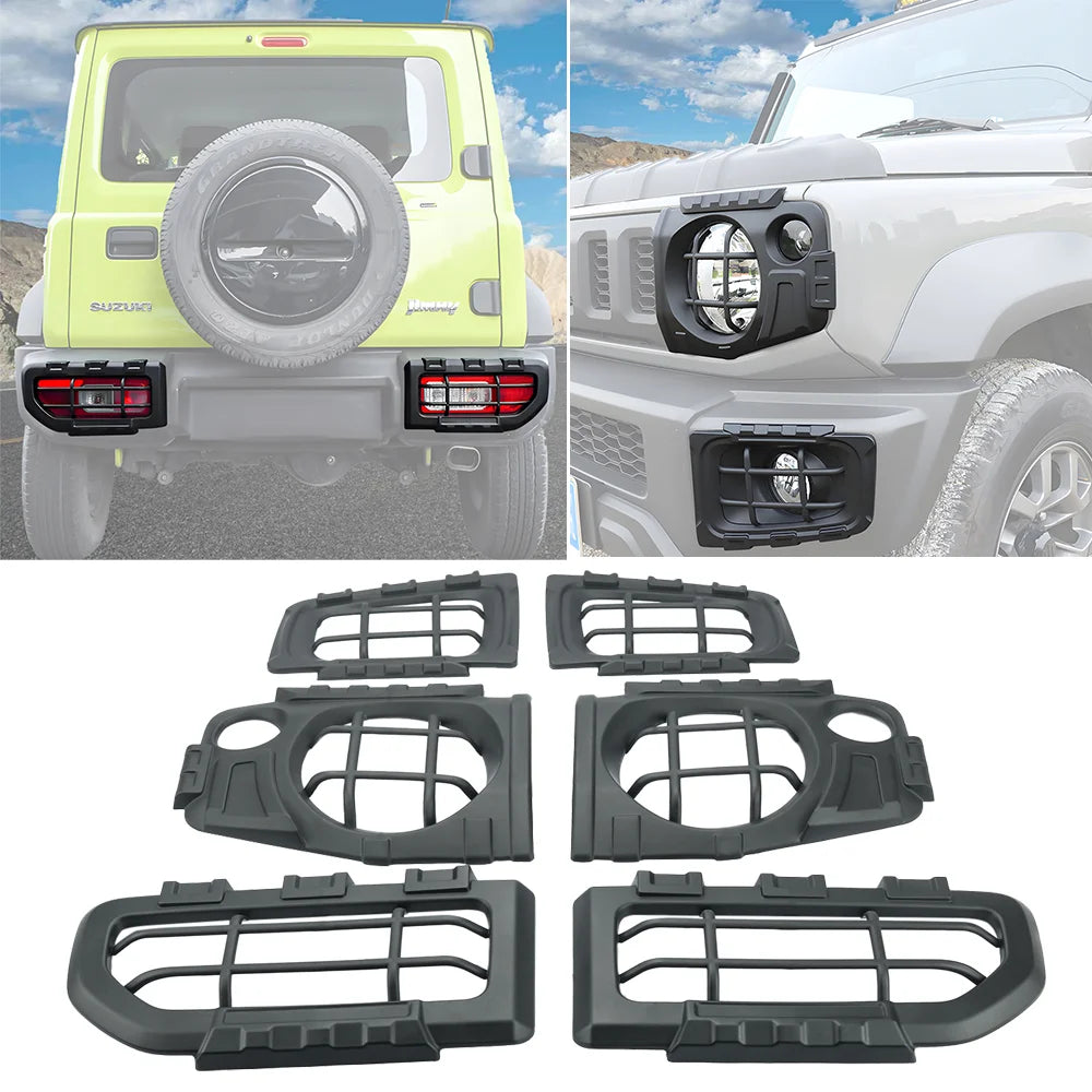 Suzuki Jimny JB74 headlight fog tail light guards