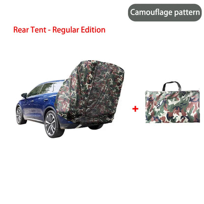 Outdoor Car Rear Tent Camping Picnic Car Rear Tent with Canopy Car Rear Extension Tent Sunshine-Proof Rain-Proof Car Rear Tent Tuck's Performance