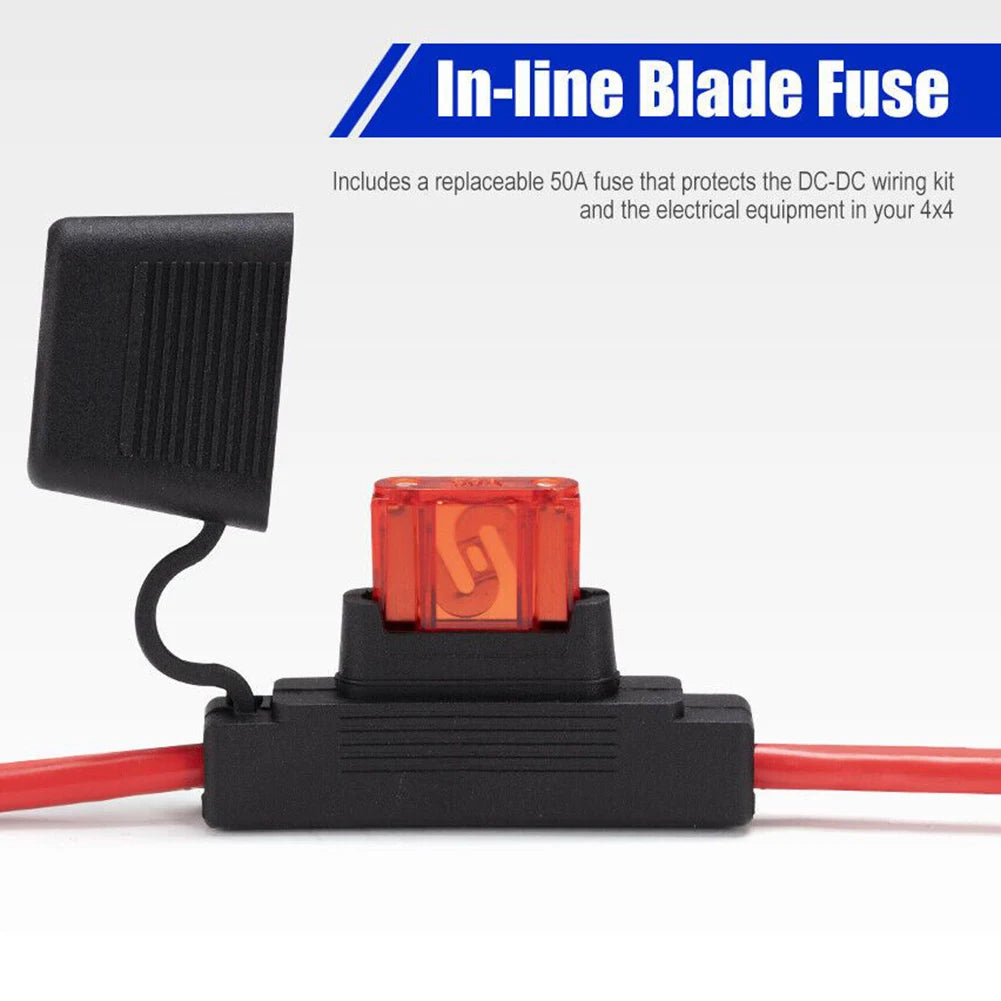 50A 12V Quick Connect Battery Cable Wiring Kit image 19