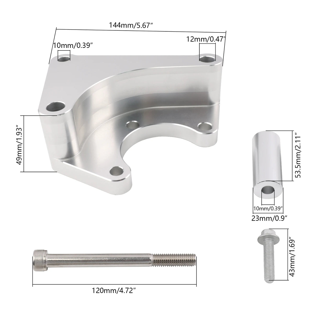 12610792 Power Steering Bracket Kit Aluminum Billet For 2010 2011 2012 Chevrolet Chevy Camaro 6.2L V8 LS3 L99 Tuck's Performance
