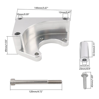12610792 Power Steering Bracket Kit Aluminum Billet For 2010 2011 2012 Chevrolet Chevy Camaro 6.2L V8 LS3 L99 Tuck's Performance