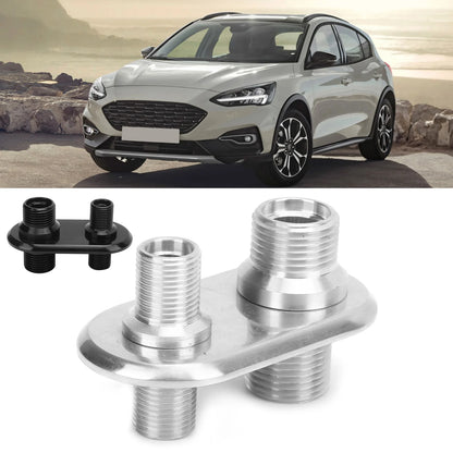 Car 2‑Port Air Conditioner Bulkhead Connector  Modification Replacement for  Firewall Bulkhead Tuck's Performance