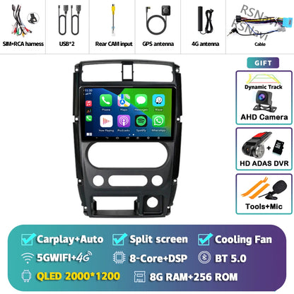 Android 16 Carplay Auto 2K Screen Car Radio Multimedia Player For Suzuki Jimny 3 2005 - 2019 Autoradio GPS Stereo 2din Head Unit Tuck's Performance