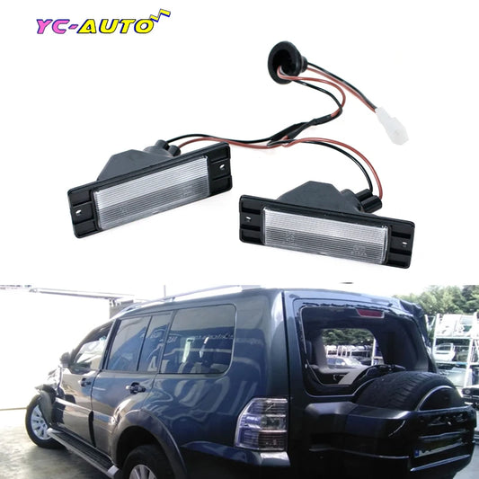 Pajero number plate light pair