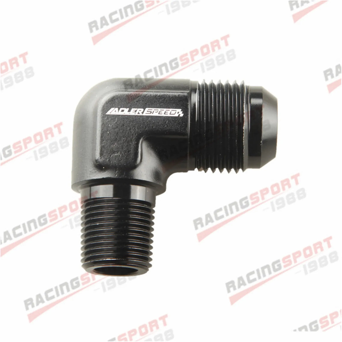 AN3 AN4 AN6 AN8 AN10 AN12 Male Flare To 1/8" 1/4" 3/8" NPT Adapter 90 Degree Tube Hose Fitting Tuck's Performance