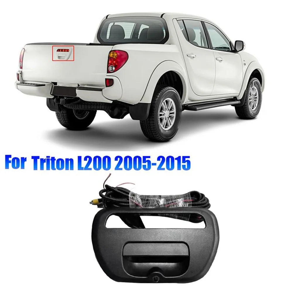 Tailgate Handle Bezel With Rear Camera Wire Assy 5716A031XA For Mitsubishi-Triton L200 2005-2015 IP68 Waterproof High-Definition Tuck's Performance