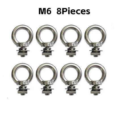 M6 stainless eye bolts 8 pack
