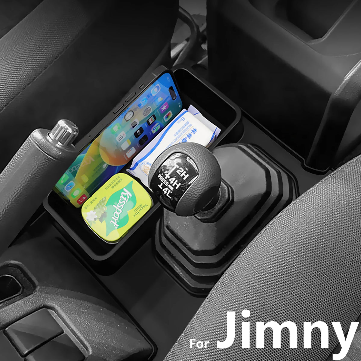 For Suzuki Jimny 2019 2020 2021 2022 2023 2024 2025 JB74 JB64 Car Gear Shifter Storage Box Center Console Organizer Accessories Tuck's Performance