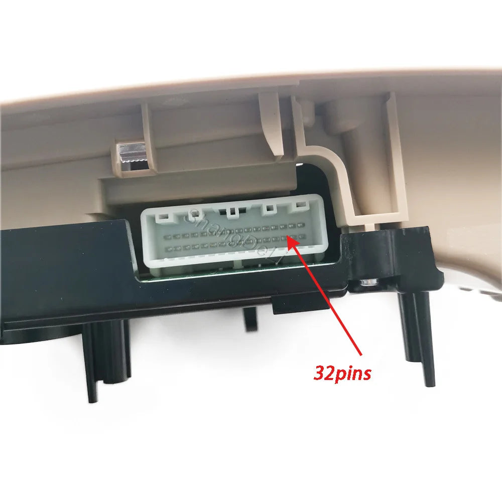 Light beige roof console assembly