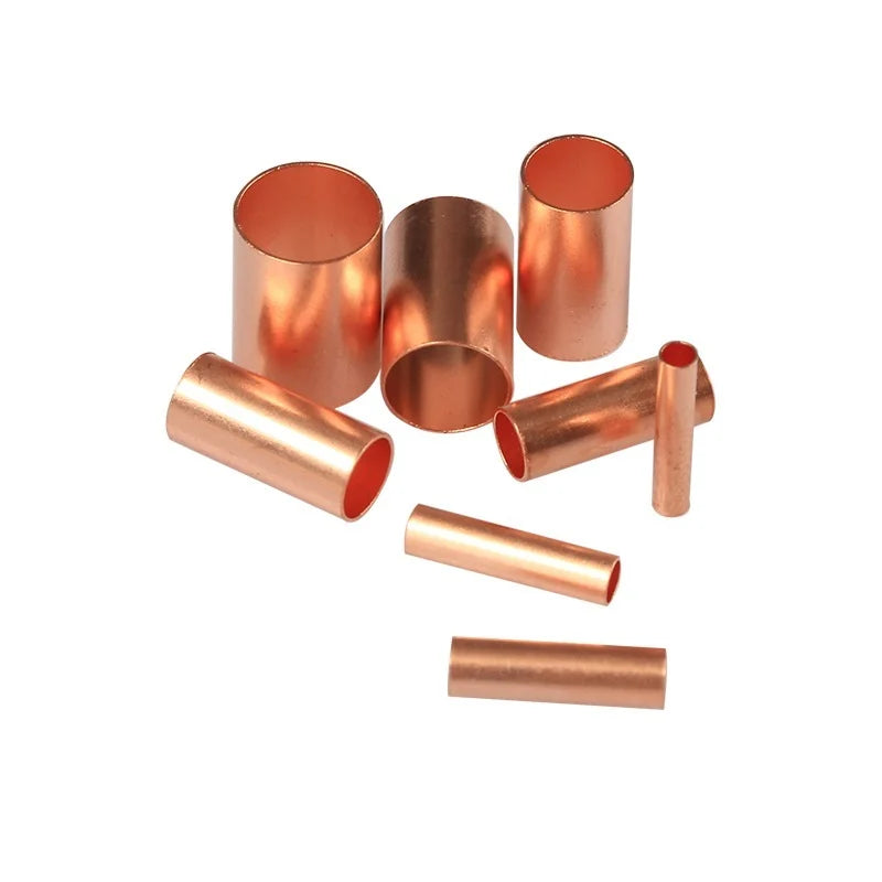 970pcs Copper Connecting Pipe Wire Joint Small Copper Tube Terminal Cable Lug Bootlace Ferrule Kit With Heat Shrink Tube Plier Tuck's Performance