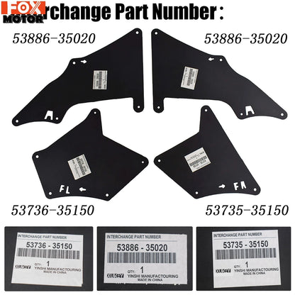Retaining clip set supplied with Prado fender liner kit