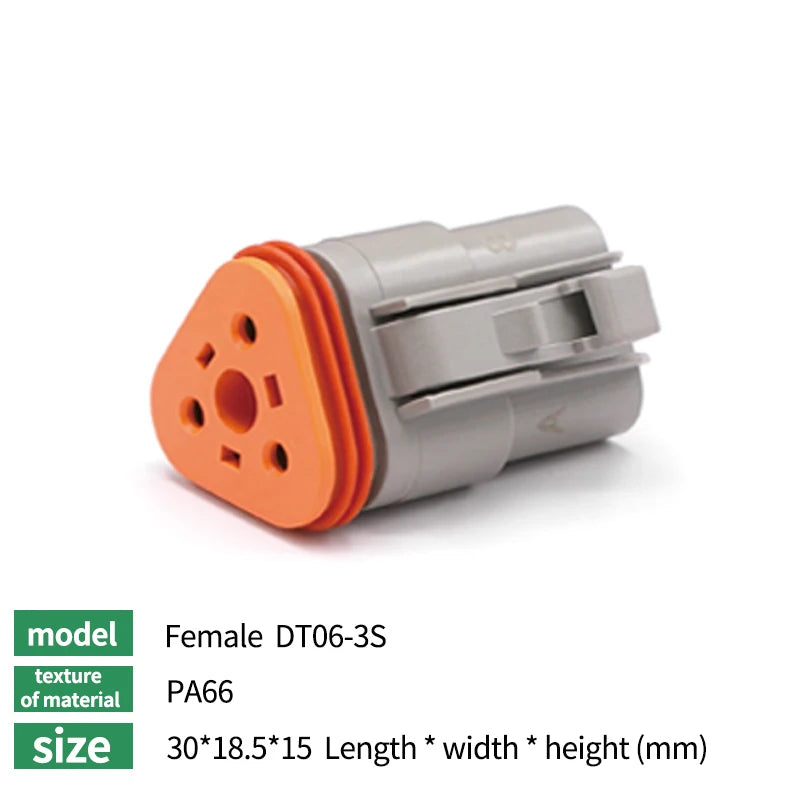 10/50/100 Sets Deutsch DTM/DT/DTP/DTF Automobile Connector Plug&Socket Male&Female Terminal DTM04-2/3/4/6/8/12 DTM06-2/3/4/6/8S Tuck's Performance