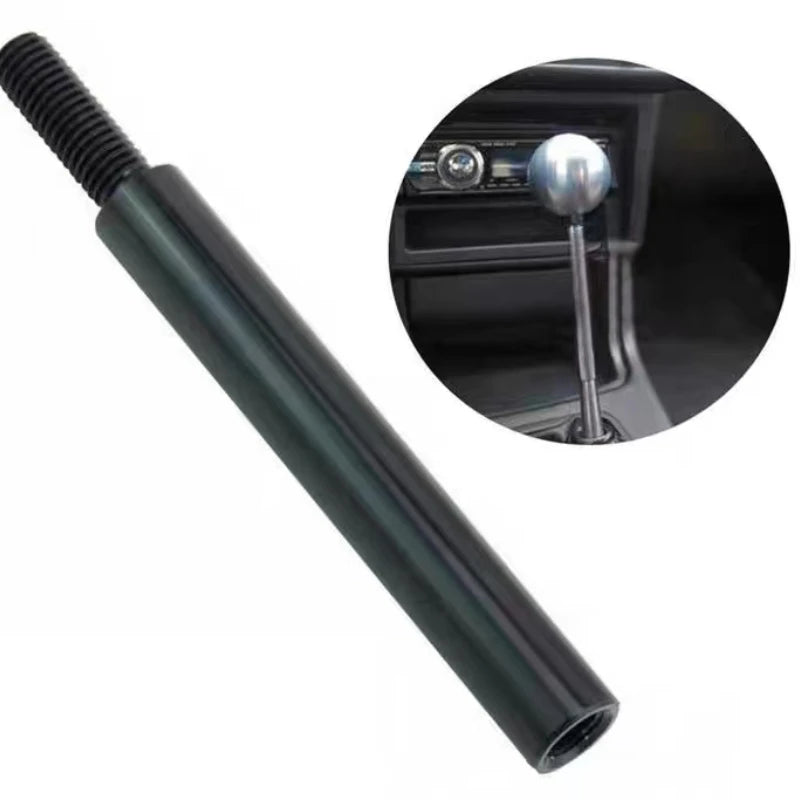 CNC machined aluminium shifter extension, black anodised