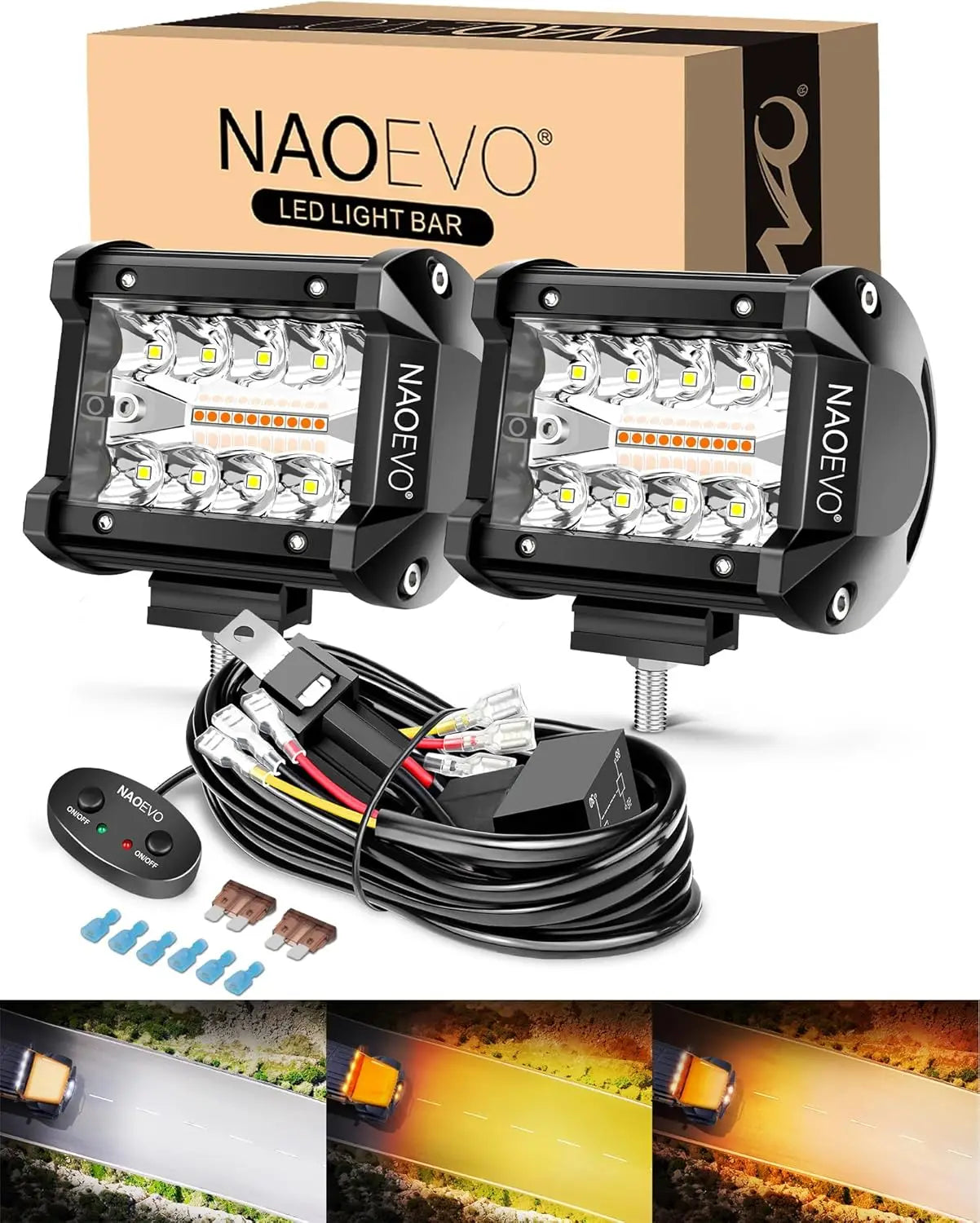 4 Inch 60W LED Pod Work Lights Pair product image 17