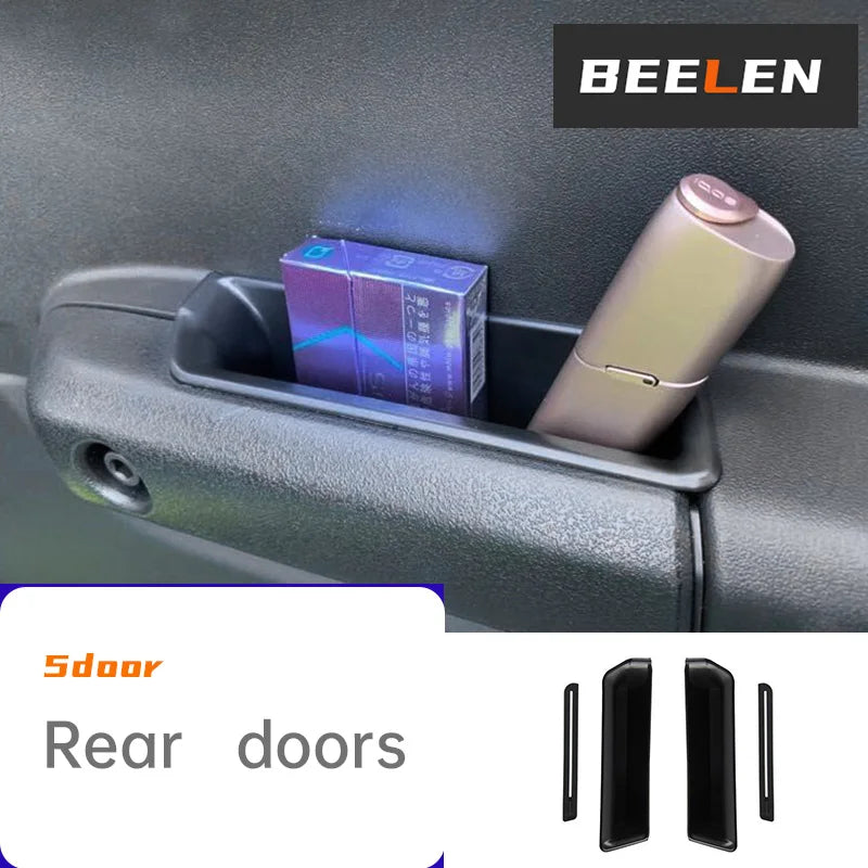 Car Front Rear Door Handle Storage Box Organizer Tray For 2019-2025 3 Door 5Door Suzuki Jimny JB74 JB64 Interior Accessories Tuck's Performance