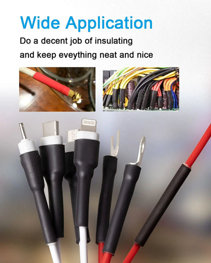 270 PCS Heat Shrink Tubing Kit - 3:1 Ratio Adhesive Lined, Marine Grade Shrink Wrap - Automotive Industrial Heat-Shrink Tubing Tuck's Performance