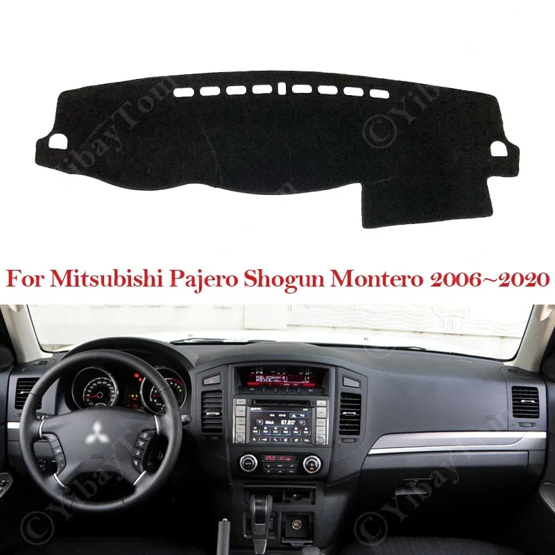 Pajero dash mat red edge