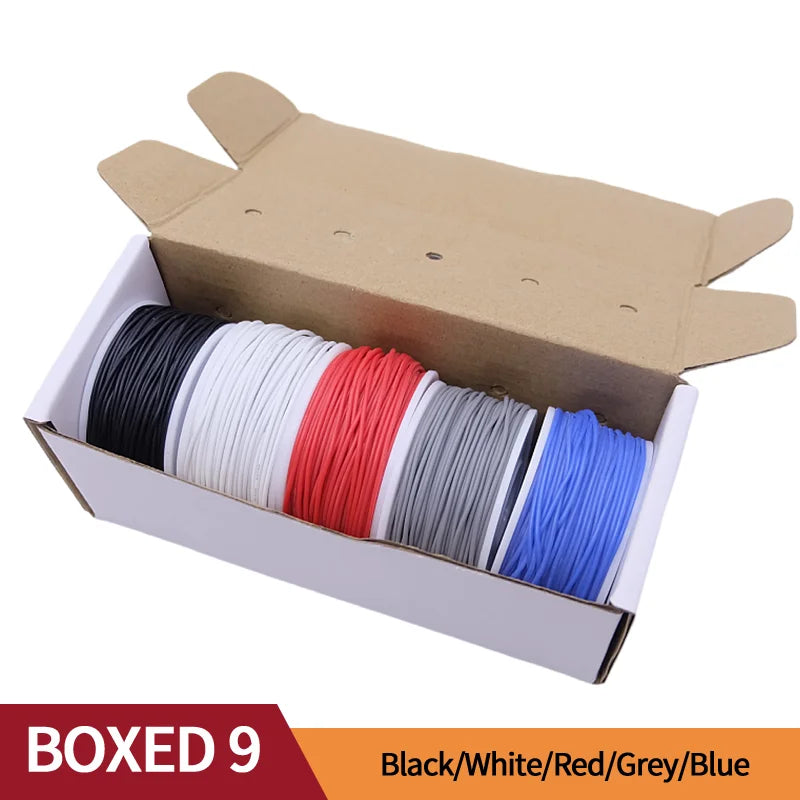5 Colour Tinned Copper Silicone Wire Kit – 20AWG to 30AWG - product image 14