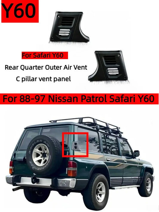 Nissan Patrol GQ rear quarter C-pillar air vent