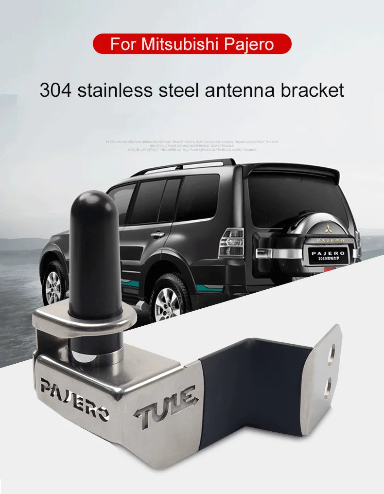 Rear Door Antenna Bracket for Mitsubishi Pajero Montero MK3 MK4 Shogun Anti-Theft Antenna Bracket Exterior Trim Tuck's Performance