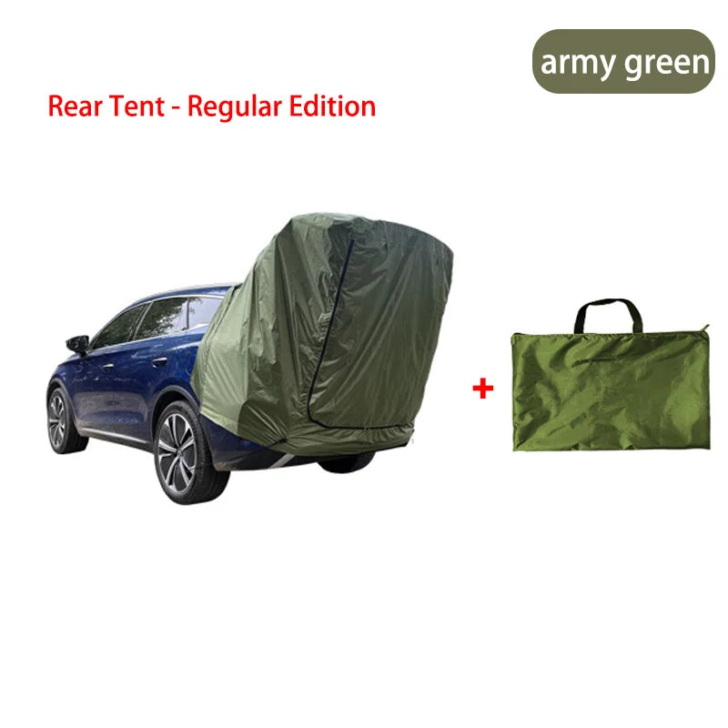 Outdoor Car Rear Tent Camping Picnic Car Rear Tent with Canopy Car Rear Extension Tent Sunshine-Proof Rain-Proof Car Rear Tent Tuck's Performance