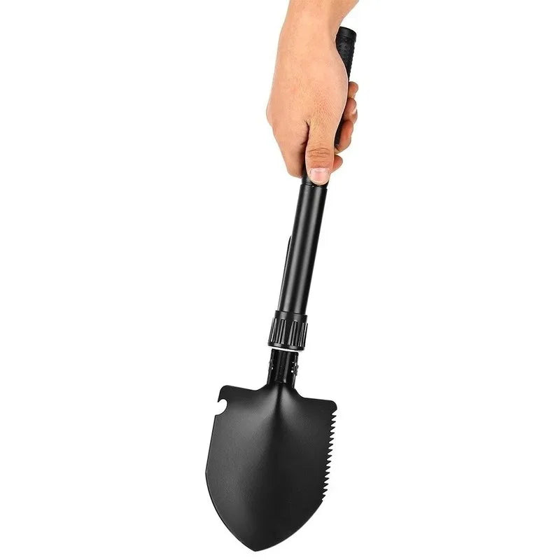 Foldable Shovel with Compass Multi Purpose for Camping Hiking Backpacking Gardening Hiking Accessories Tuck's Performance