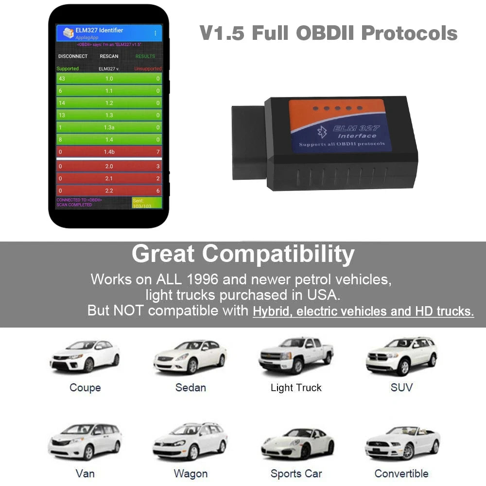 ELM327 Bluetooth OBD2 Scanner for iOS & Android - product image 8